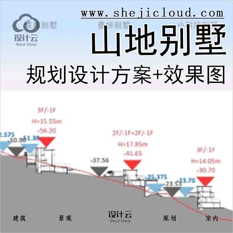 【2690】小径湾山体山地别墅规划设计方案+效果图-1