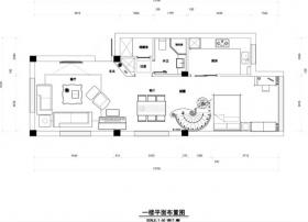 [深圳]欧式住宅室内空间设计施工图（含效果图）
