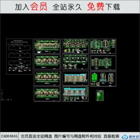 CAD04645新民花园住宅楼建筑施工图CAD