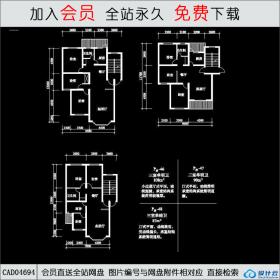 CAD04694住宅户型17CAD