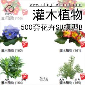 【3232】500套花卉灌木植物su模型B (151-200)