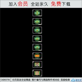 CAD03791 125平米西班牙风格住宅户型CAD