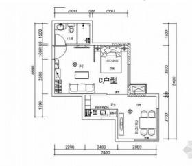 [山东]简欧风格样板房装修施工图(含效果)