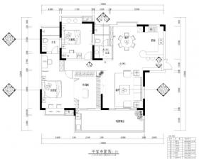 现代简约风格两居室住宅施工图+效果图