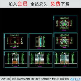 CAD04541集资房建筑设计图纸CAD