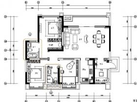 [重庆]色彩明亮温馨简约住宅室内设计施工图（含效果图）