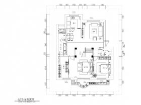 [香港]香港罗静家挑层户型施工图+效果图