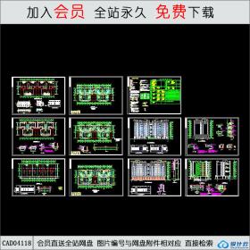 CAD04118 深圳金沙花园A栋住宅某多层住宅CAD