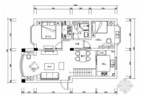 [杭州]简欧现代两居室精装修施工图（含效果）