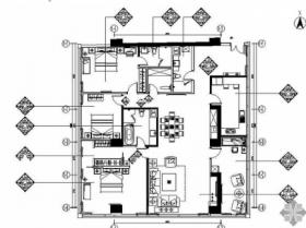 [北京]知名公寓四居室K型样板房精装图