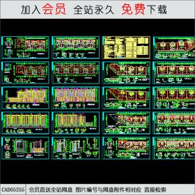 CAD05255非常经典的底框商品住宅CAD