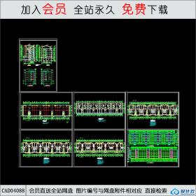 CAD04088 单身宿舍施工图CAD