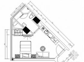 [广东]简约现代风格一居室装修施工图