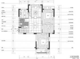 现代风格样板房设计施工图设计（CAD+实景图）