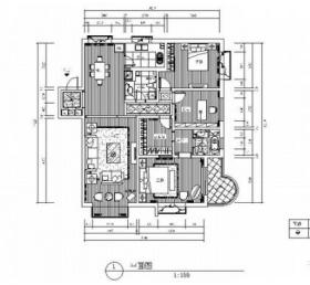 [山东]精装欧式两居室装修施工图