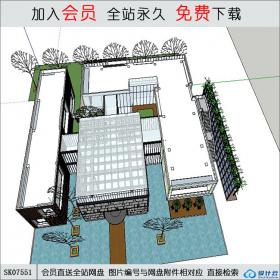 SK07551售楼中心 su模型