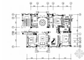 [上海]现代简欧三居室样板房E户型装修施工图