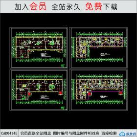 CAD04145前进村农民集资楼平面图CAD