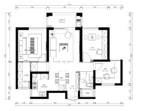 [浙江]-温州公园天下北欧住宅施工图+效果图