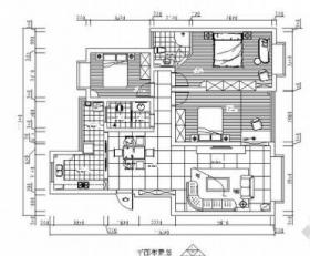 [湖南]某花园小区现代精装三室两厅装修图