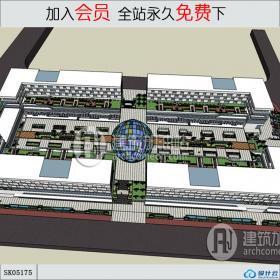 SK05175商业综合体 su模型