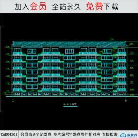 CAD04261 某小区7号楼施工图 CAD