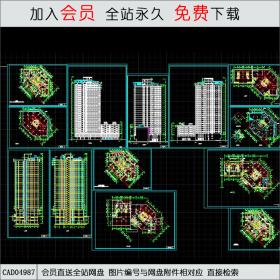 CAD04987东方神韵高层住宅设计图纸.dwg CAD