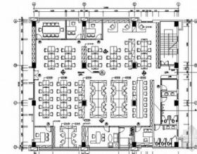 [广东]简约舒适办公区室内设计CAD施工图