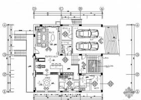 [广州]某现代三层住宅空间施工图（含屋顶花园）