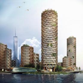 畅想纽约的美好未来： DFA为破旧的曼哈顿码头创造“漂浮...