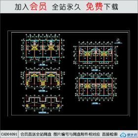 CAD04091多层住宅J建施图 CAD