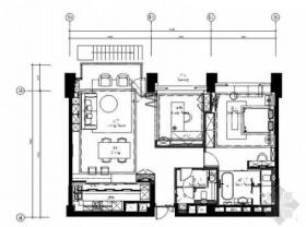 [上海]知名设计事务所精装样板房室内设计CAD施工图（含...