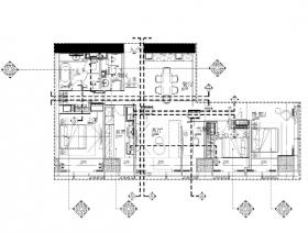 [北京]-万科滨江大都会170户型样板间施工图