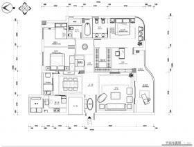 [深圳]简欧四居室住宅室内设计施工图（含效果图）