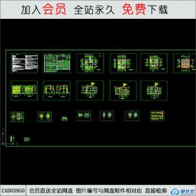 CAD03950某独立小住宅施工图CAD