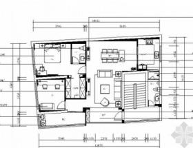 [福建]自建房区现代简约风格两室两厅装修施工图（含软装...