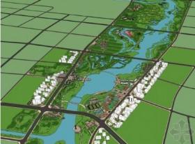 [南阳]城市滨水文化休闲走廊景观规划设计方案（包含指标...