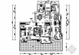 [上海]大气现代风格四居室室内装修施工图