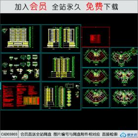 CAD03803住宅楼设计CAD