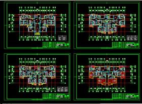 C14-小区多层高层户型住宅楼建筑设计施工图纸CAD 原创设计...