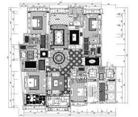 [北京]星河湾B6户型复式住宅装修施工图