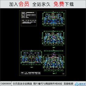 CAD03859 A2-2-上海保利嘉定湖畔阳光苑住宅户型CAD