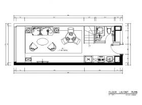 [山东]时尚LOFT住宅公寓样板房设计施工图