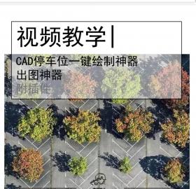 出图神器|CAD停车位一键绘制神器，画车位岂不直接起飞!