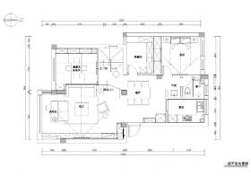 [杭州]江南名楼样板间装饰施工图+实景拍摄