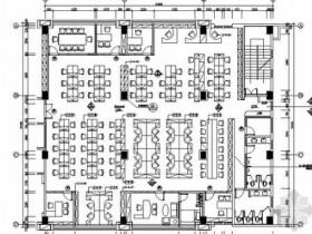 [广东]简约舒适办公区室内设计CAD施工图