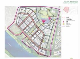 [广西]某市江北岸滨水区城市设计方案
