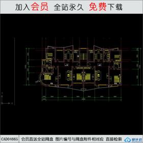 CAD04665 住宅楼平面户型图CAD