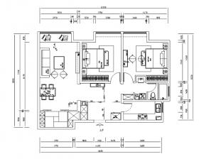 全套欧式风格样板间施工图（含效果图）