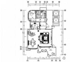 [温州]奢华双层别墅室内装修施工图（含效果）